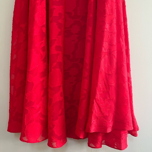 NWT Lucy Paris Red Lace Sheer Two Layer Maxi Skirt, size L - Picture 3 of 8